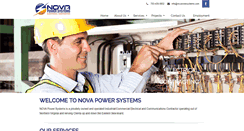 Desktop Screenshot of novapowersystems.com