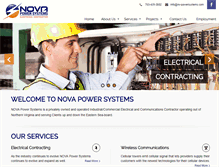 Tablet Screenshot of novapowersystems.com